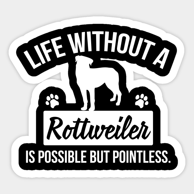 Rottweiler Sticker by nektarinchen